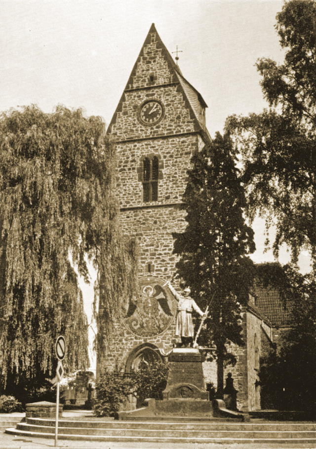 Historisches Foto der Dorfkirche